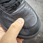 Black sneaker lace-up with lace lock and perforated side panel