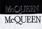 McQUEEN logo graphic on crewneck sweatshirt knit
