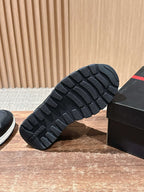 Prada unisex sneakers outsole, black tread pattern on white sole