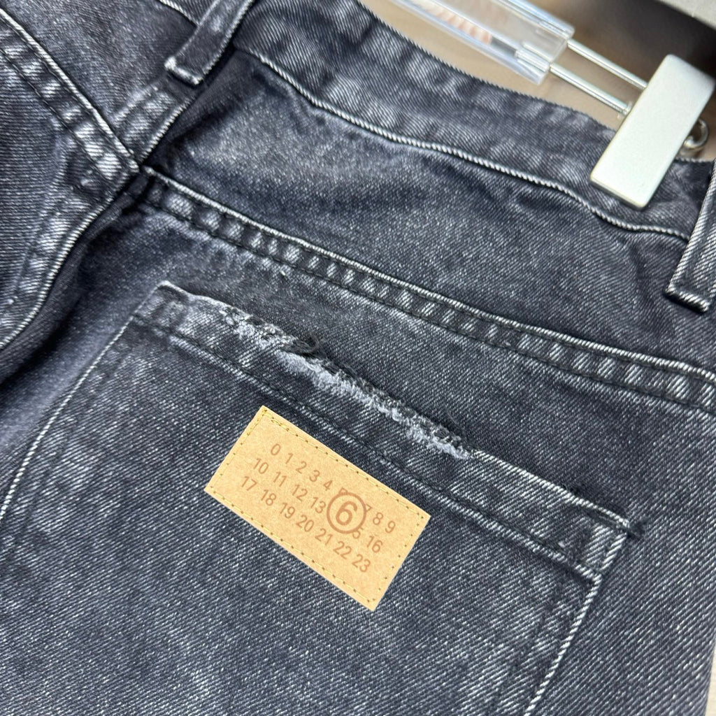 Maison Margiela denim jeans back waistband and back-pocket area with label