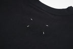 Black Maison Margiela T-shirt neckline detail