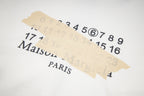 Maison Margiela hoodie graphic print with numbers and 'PARIS'