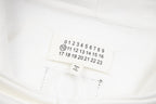 Maison Margiela white hoodie size label with numbered grid