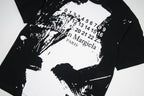 Maison Margiela black graphic T-shirt, close-up of front print