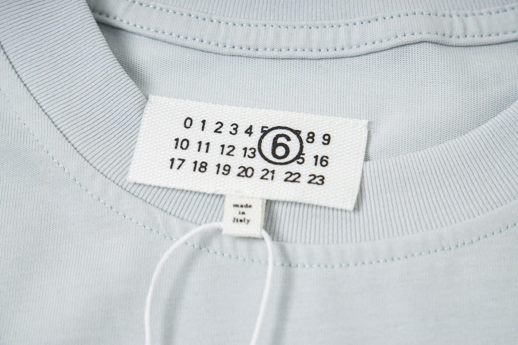 Maison Margiela T-shirt neck label with size numbers and logo