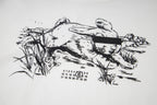 Maison Margiela graphic print on a white T-shirt