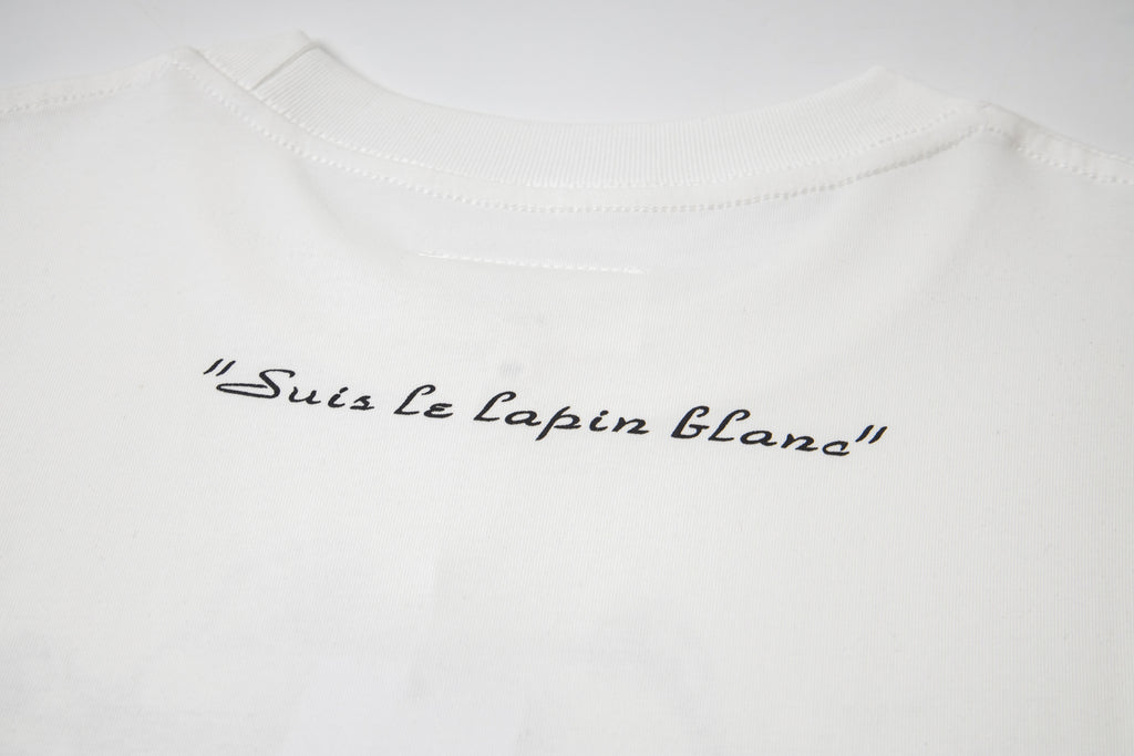 Maison Margiela white T-shirt with script logo print near the neckline