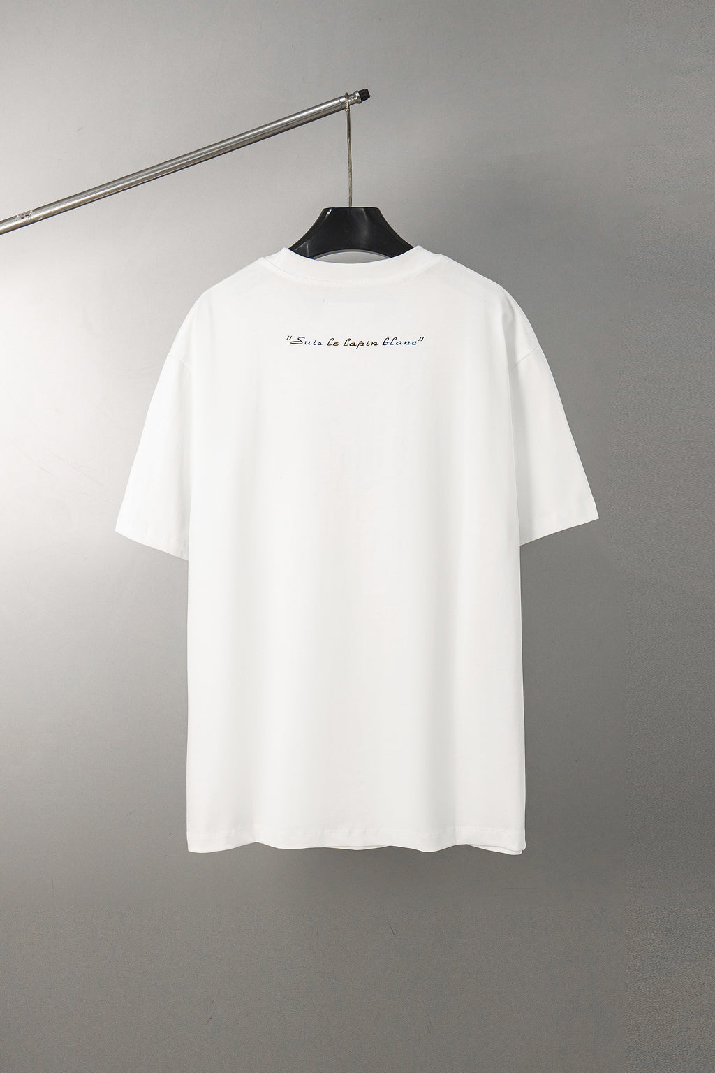 Maison Margiela white T-shirt with small script logo print on the back