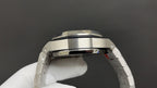 Stainless steel Audemars Piguet watch case, side view with bezel details