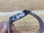 Audemars Piguet stainless steel bracelet with blue-edged case hardware