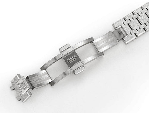 Audemars Piguet stainless steel watch bracelet with clasp and end links