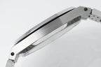 Audemars Piguet stainless steel watch case side with brushed finish and polished edges