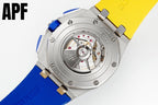 Audemars Piguet Royal Oak Offshore watch with open dial showing mechanical movement
