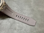 Audemars Piguet Royal Oak rubber strap with perforation line along the side