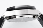 Audemars Piguet watch case top with brushed metal back and black bezel ring