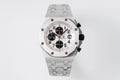 Royal Oak Offshore watch, stainless steel bracelet, octagonal case, black chronograph dial