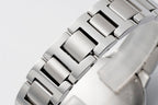 Cartier stainless steel watch bracelet link close-up
