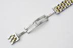Cartier watch bracelet clasp and links in gold and stainless steel