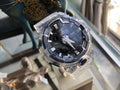 G-Shock watch with clear case and bezel, black dial and clear strap