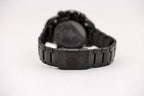 Casio watch with black steel strap and clasp