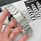 Casio G-Shock stainless steel bracelet wristwatch, metal link strap and buckle