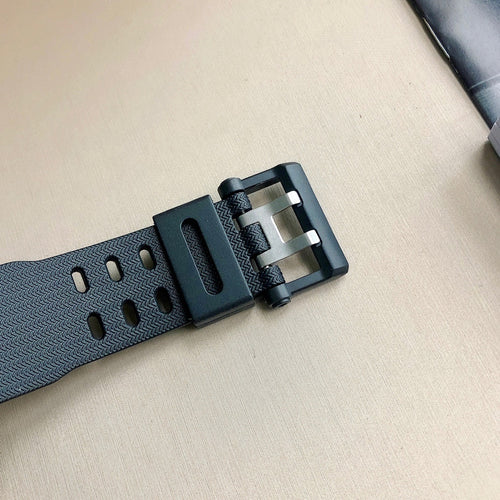 Casio G-Shock wristwatch black resin strap with metal buckle clasp