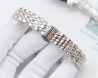 Chanel wristwatch with silver metal bracelet and white dial