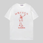 Alexander McQueen crew-neck T-shirt, white with red London graphic