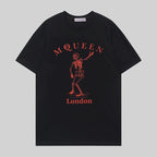 Alexander McQueen crew-neck T-shirt, black with red London graphic