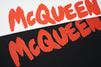 Alexander McQueen T-shirt graphic print with large red McQUEEN lettering
