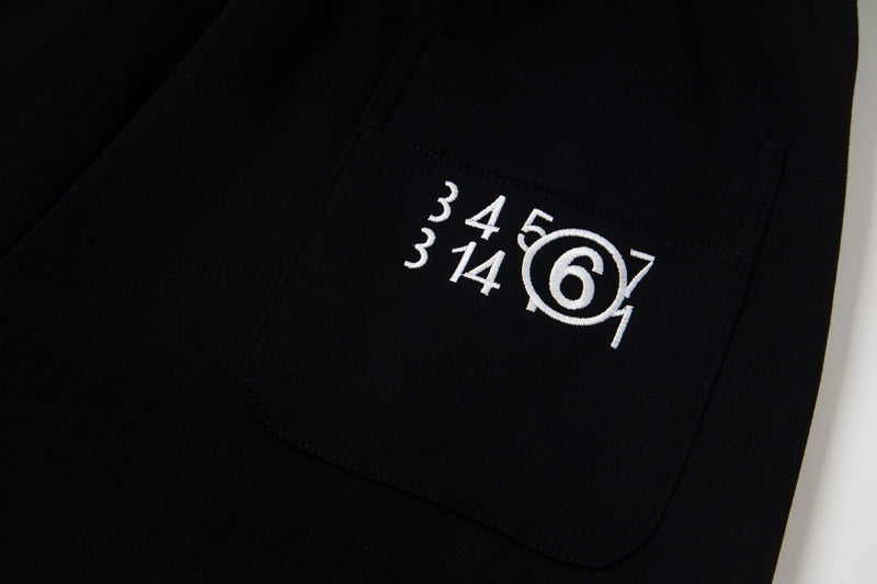 Black trouser pocket with 34/14 embroidered logo