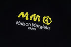 MM6 Maison Margiela PARIS logo graphic print on black T-shirt