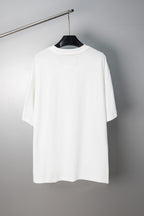 White crewneck T-shirt, plain back view