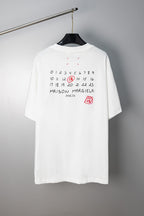 White Maison Margiela T-shirt with number and Paris graphic