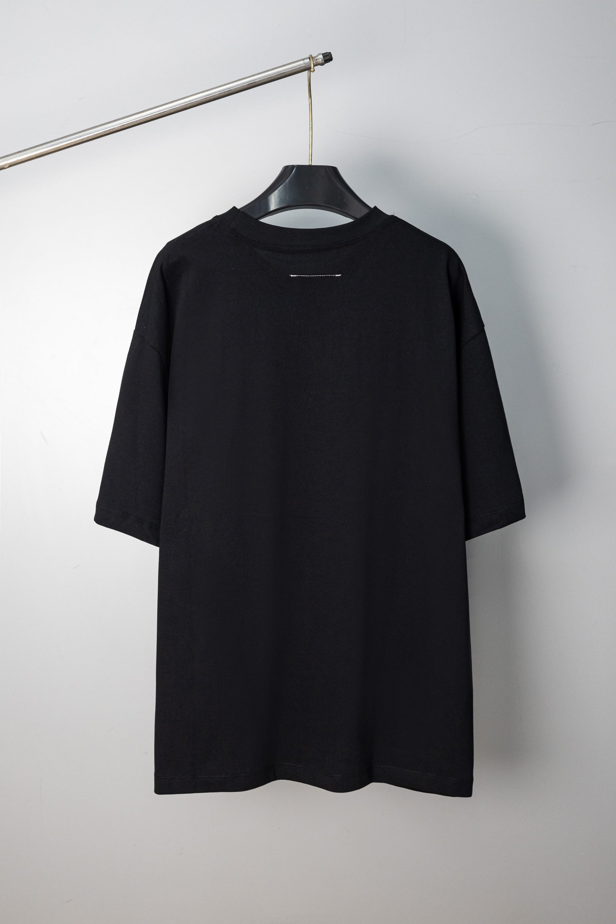 Maison Margiela black crew-neck T-shirt, plain back view