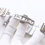 Longines stainless steel bracelet with clasp and link details