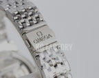 Omega stainless steel bracelet clasp with engraved Omega logo