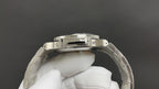 Stainless steel Patek Philippe watch case back with polished bezel