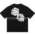 Black Stussy T-shirt with dice graphic on the front