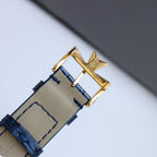 Vacheron Constantin watch leather strap with gold buckle and pin clasp