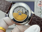 Vacheron Constantin watch caseback with gold-toned rotor and exposed gears
