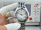 Vacheron Constantin wristwatch with silver dial and steel link bracelet