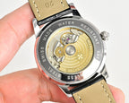 Vacheron Constantin watch caseback with visible movement and water resistance markings
