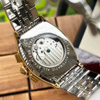 Vacheron Constantin watch caseback with engraved text on a silver-toned bezel