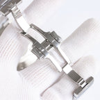 Vacheron Constantin watch clasp and link bracelet detail in stainless steel finish
