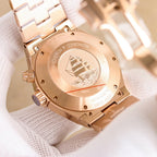 Vacheron Constantin watch case back in rose gold with engraved medallion design