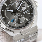 Vacheron Constantin men's watch face close-up with chronograph subdials