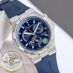 Vacheron Constantin automatic wristwatch with blue dial and steel bracelet with clasp