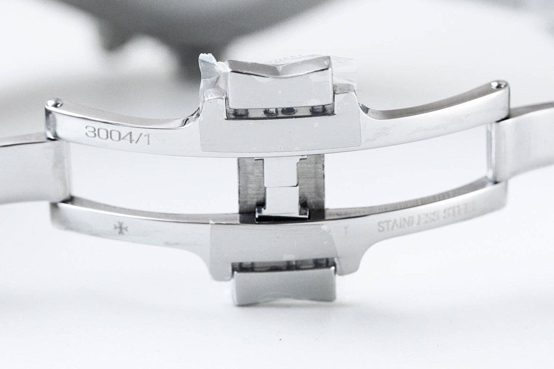 Vacheron Constantin watch bracelet clasp and engraved stainless steel back