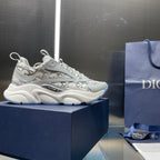 Dior unisex sneakers with all-over Dior Oblique pattern, white laces, chunky sole